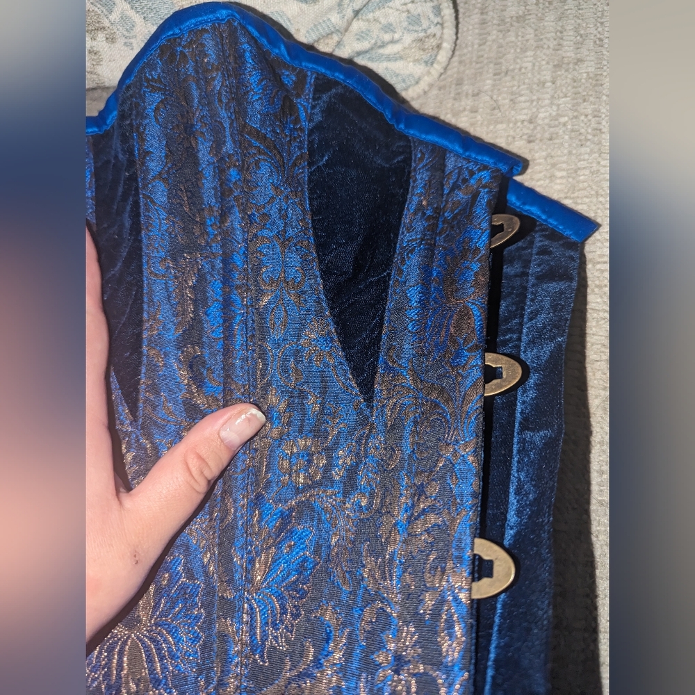 Blue Steel Boned Corset